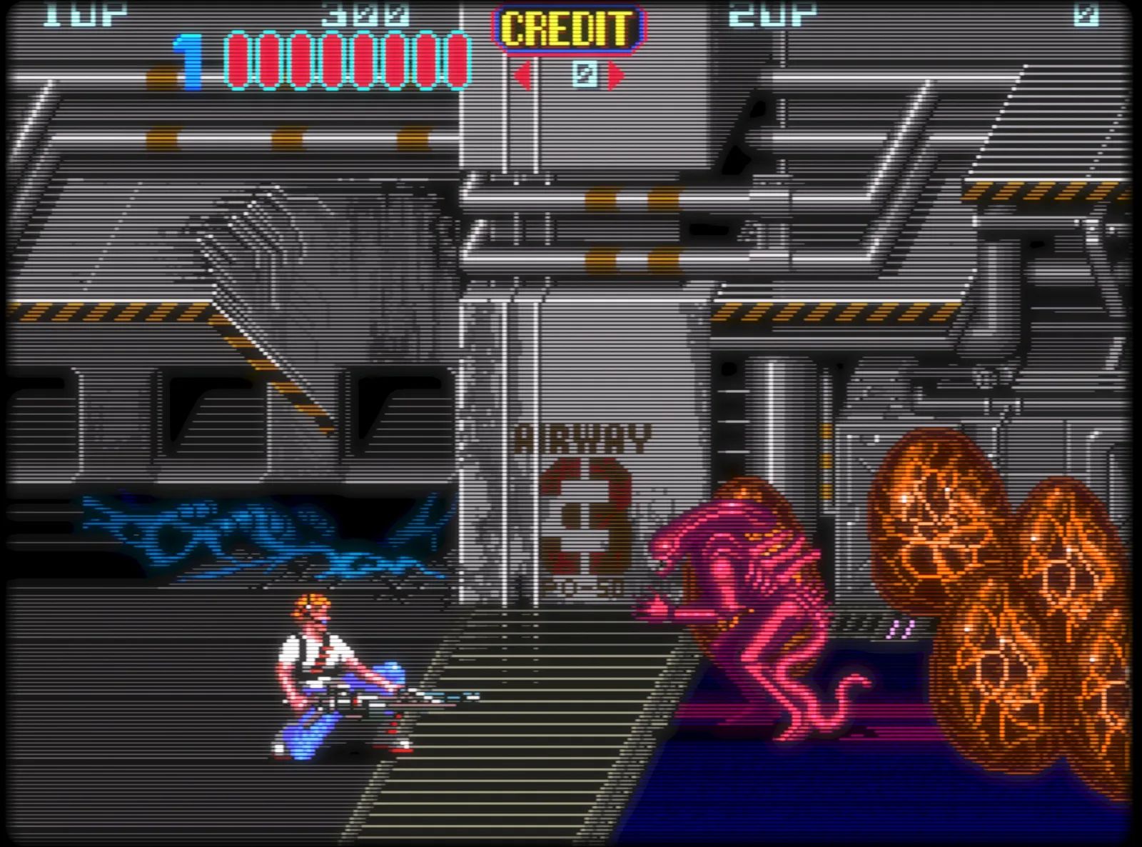 Κλασικό παιχνίδι arcade με τον CRT shader του RetroArch